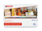 Rotulador Edding 1300 40 Colores Surtidos Estuche Metal | Edding | Pack 1 Unidades